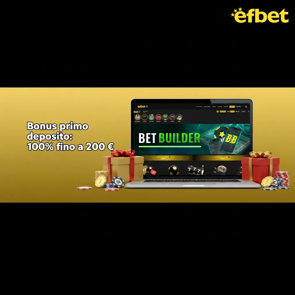 Bonus primo deposito 100% fino a 200 €. Deposito minimo 10 €. Requisiti: casinò 35x/14g, scommesse 5x quota 1.50.