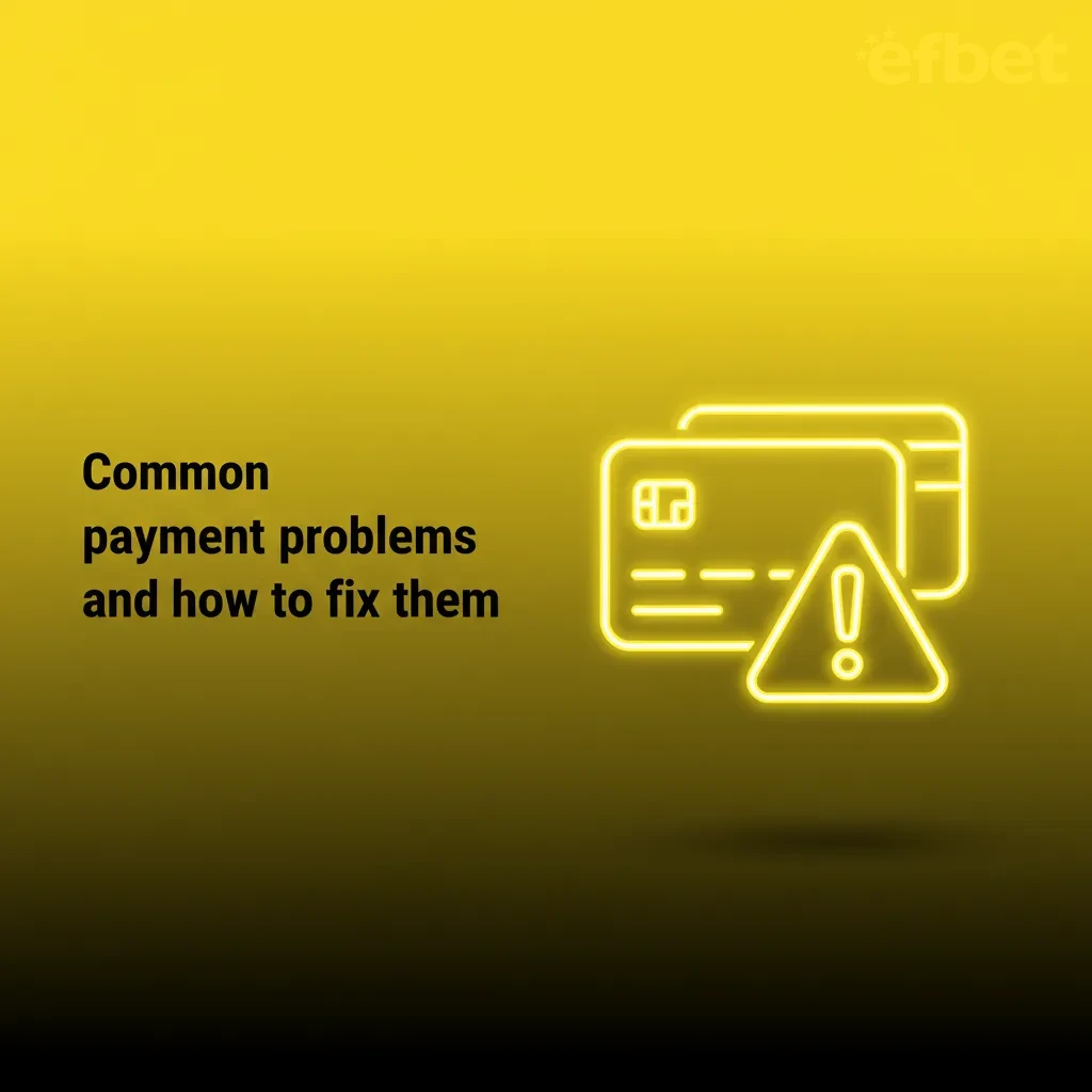 Infographic: Common EU payment problems and fixes—bank decline, name mismatch, verification, bonus lock, transfer ref.