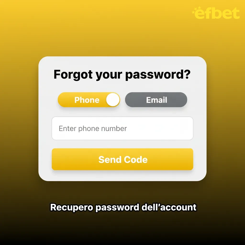 Schermata di recupero password con link 'Password dimenticata' e istruzioni per reimpostare l’accesso.