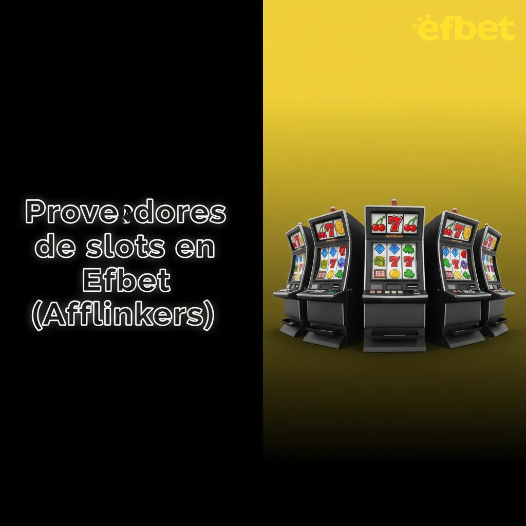 Lobby de Efbet con logos de 18 proveedores de slots: Pragmatic Play, NetEnt, Play’n GO, Playtech y más; filtros por RTP.