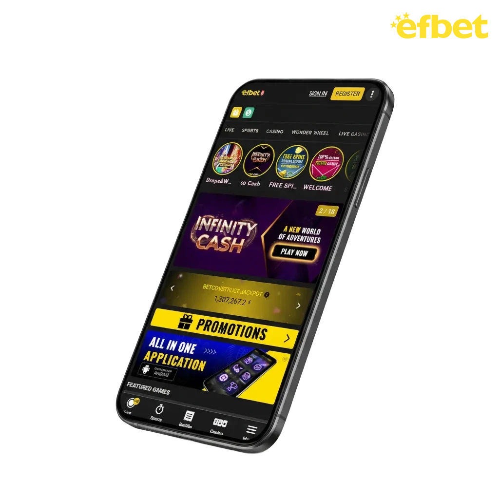 App Efbet per Android e iOS: APK in Italia, multilingue, pagamenti Visa/Mastercard/Neteller/Skrill, casinò e scommesse