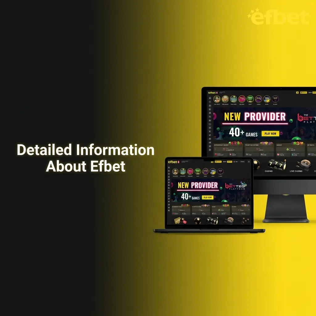 Efbet platform overview showing sports betting, casino gaming, MGA licence, SSL security, and mobile app features
