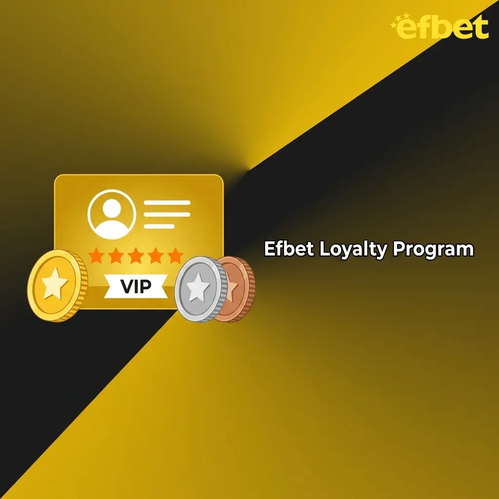 Efbet loyalty program tier chart showing VIP levels from Base to Elite with rewards like cashback and account management
