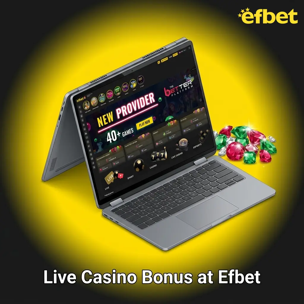 Efbet Live Casino 100% Welcome Bonus up to 200 EUR for new players on first deposit