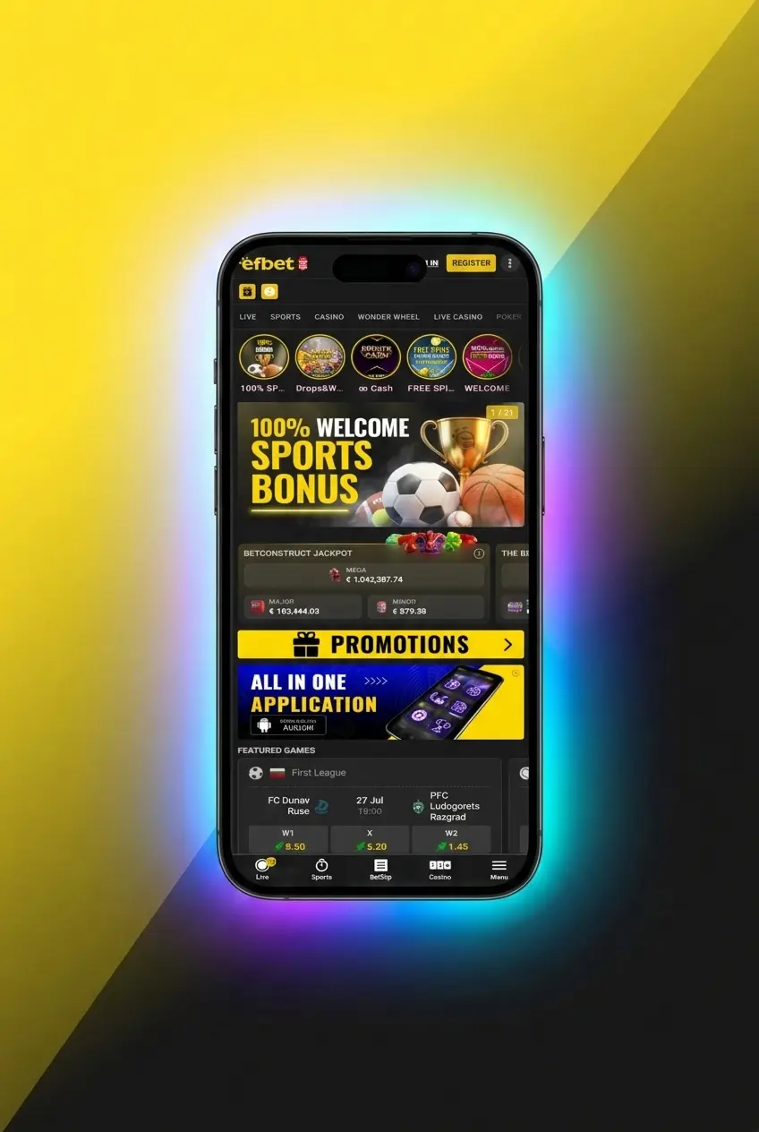 Efbet sports betting platform showing step-by-step guide to place first bet across 30+ disciplines